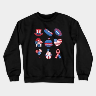 Vintage 4th Of July Happy Independence Day Crewneck Sweatshirt